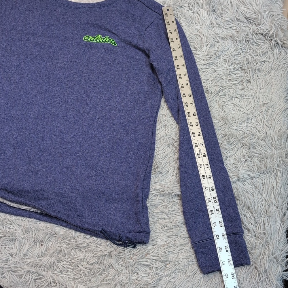 Adidas Sweatshirt Womens‎ XL Blue Athletic Comfort Streetwear Soft Chore - Picture 5 of 13